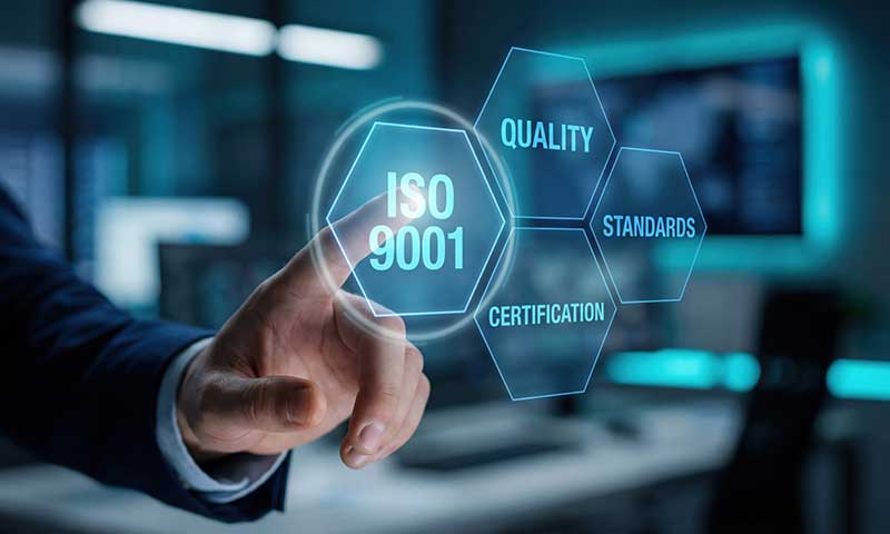 ISO9001取得の徹底した品質管理